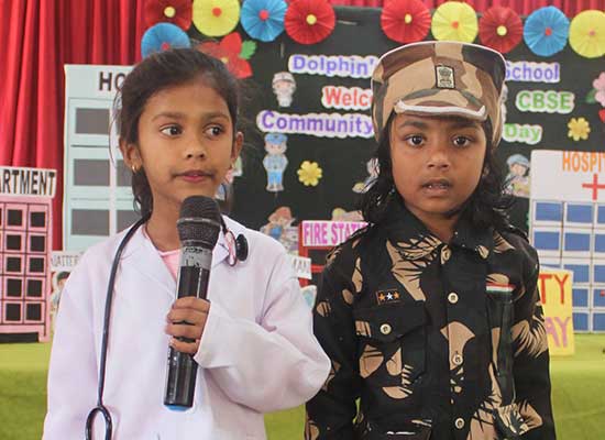 Community Helpers Day at Dolphin's Public School-CBSE